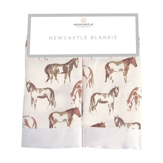 Wild Horse Bamboo Muslin Baby Blankie