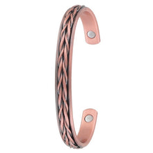 Load image into Gallery viewer, Plaited Copper Bangle
