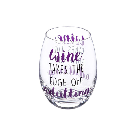 Stemless Wine Glass Takes the Edge of Adulting