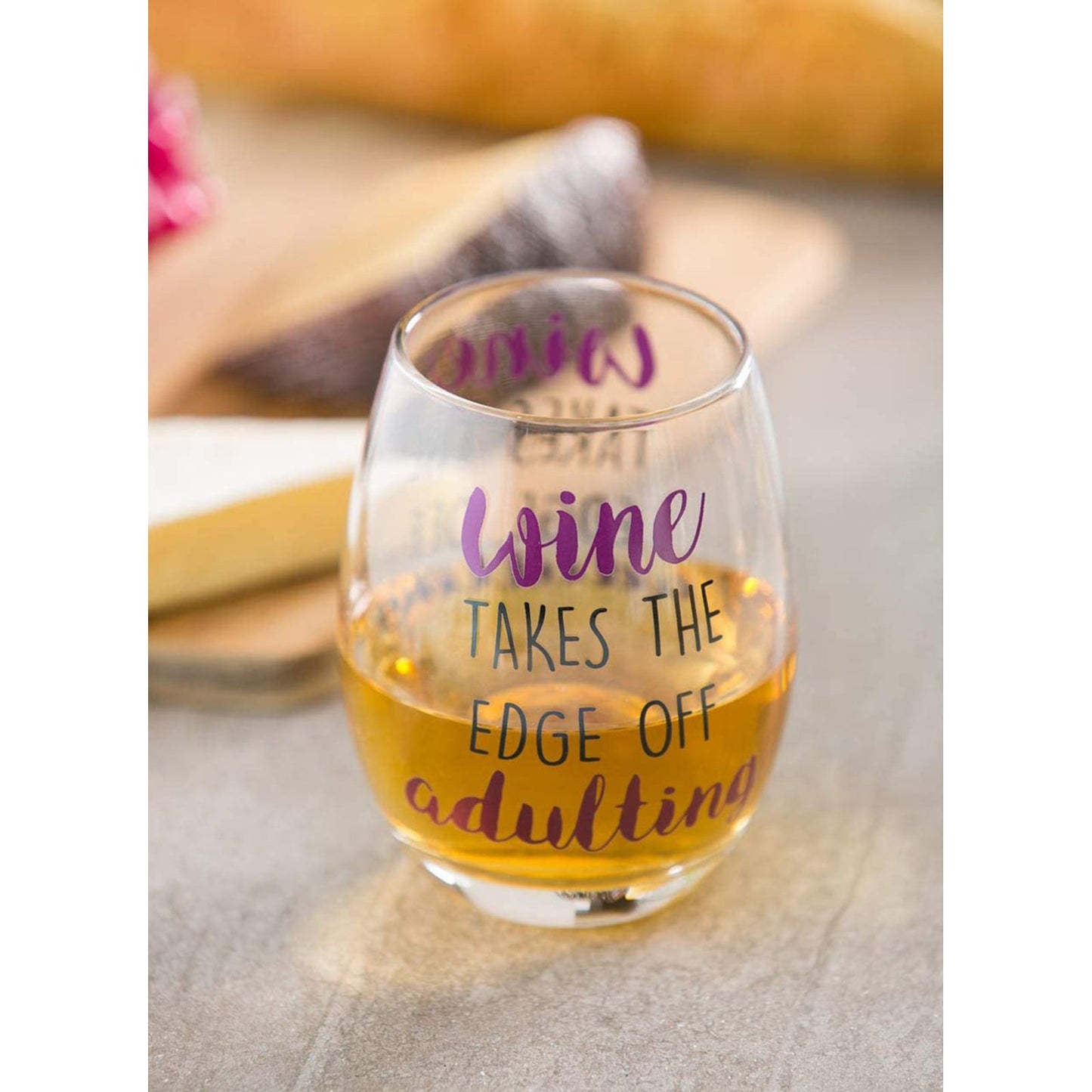 Stemless Wine Glass Takes the Edge of Adulting