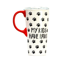 Load image into Gallery viewer, Ceramic Travel Cup Gift Box My Kids Have Paws
