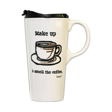 Load image into Gallery viewer, Wake Up &amp; Smell The Coffee Travel Mug
