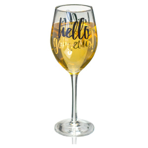 Wine Glasses Tall Hello Cant Adult Georgeous Twin Set Evergreen