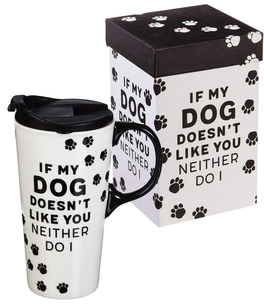 Ceramic Travel Cup Gift Box – My Dog Doesn’t Like You