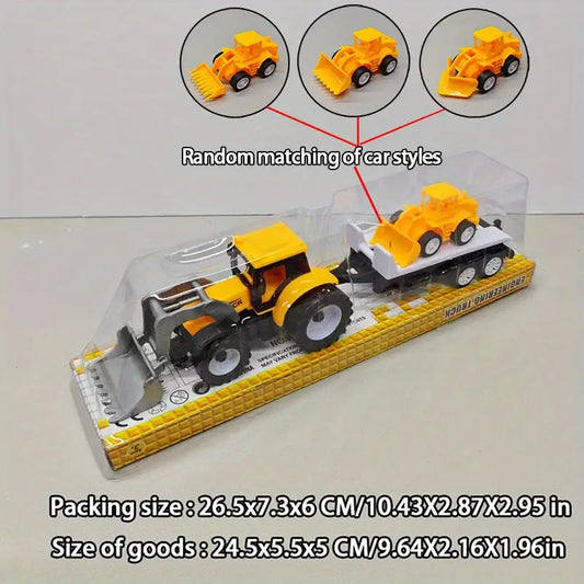 Children’s Tractor with Bucket, Trailer & Smaller Tractor