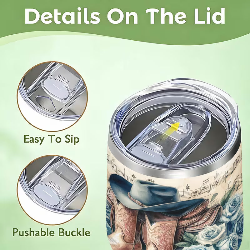 Hats & Boots 12oz Insulated Stainless Steel Tumbler