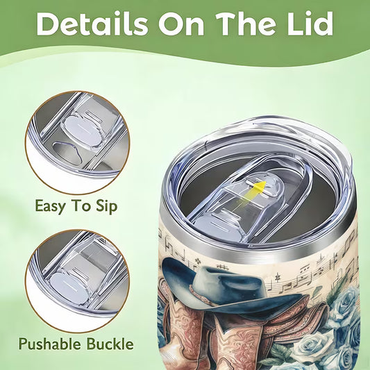 Hats & Boots 12oz Insulated Stainless Steel Tumbler
