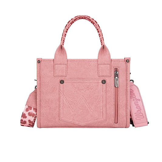 Wrangler Leopard Print Crossbody Bag – Pink