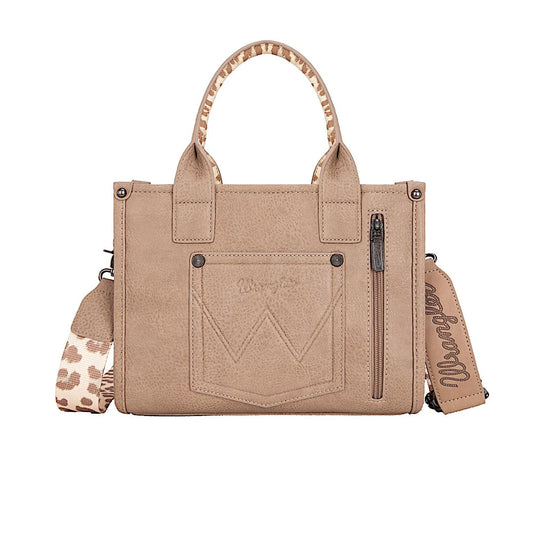 Wrangler Leopard Print Crossbody Bag – Taupe