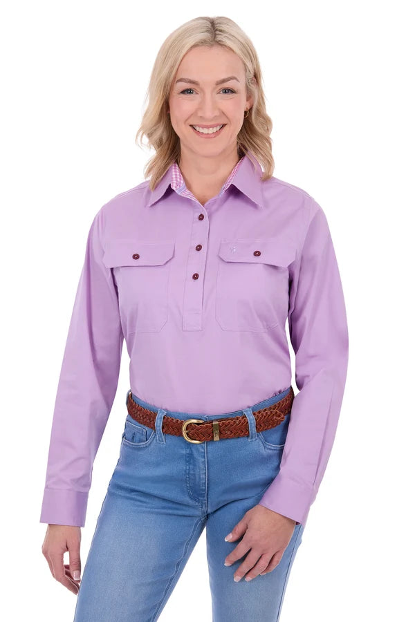 Thomas Cook Women’s Stretch Drill Shirt – Lilac