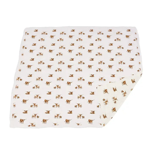Longhorn Bamboo Newcastle Blanket