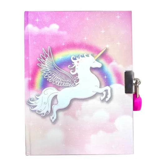 Pink Poppy Unicorn Dreamer Strawberry Scented Lockable Diary