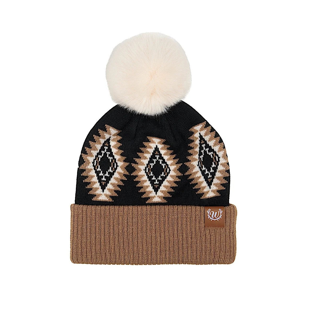 Wrangler Kate Beanie – Black/Chocolate