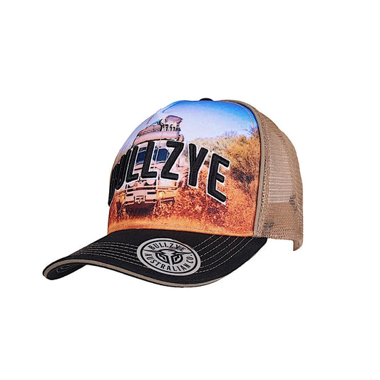 Bullzye Blazing High Profile Trucker Cap – Black/Multi