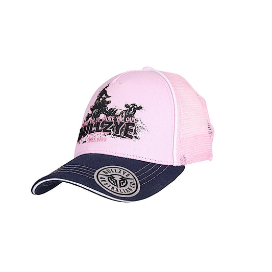 Bullzye Kids Lucy Trucker Cap – Blush/Navy