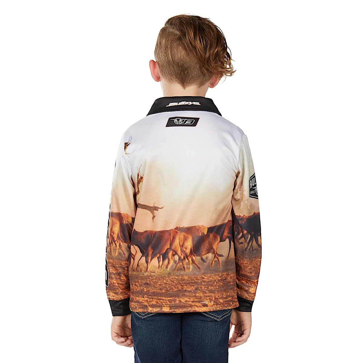 Bullzye Boy’s Helicopter Long Sleeve T-Shirt – Multi