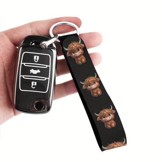 Highland Cow Keychain