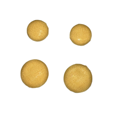 Load image into Gallery viewer, Burnt Yellow Button Earrings
