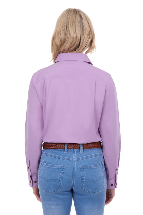 Thomas Cook Women’s Stretch Drill Shirt – Lilac