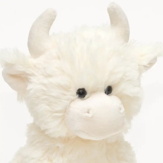 Highland Cow Cream Plush Soft Toy - 20cm