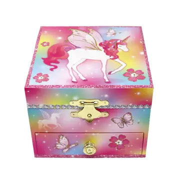 Pink Poppy Dreamland Unicorn Musical Jewellery Box – Small
