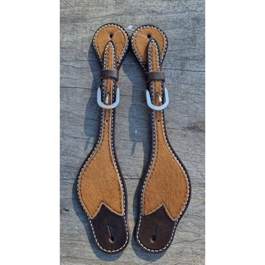 Toprail Equine - Hair on Hide Spur Straps