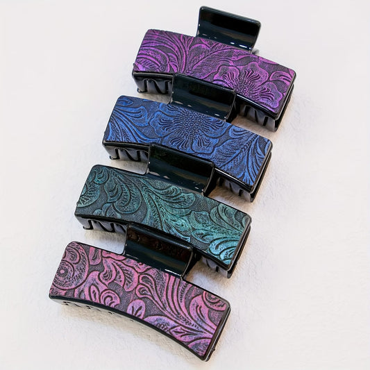 Women’s Vintage Printed Hair Claw Clip