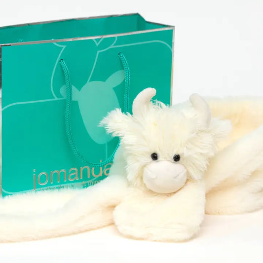 Highland Cow Scarf – Plush Soft Cream – 90cm | For All Ages
