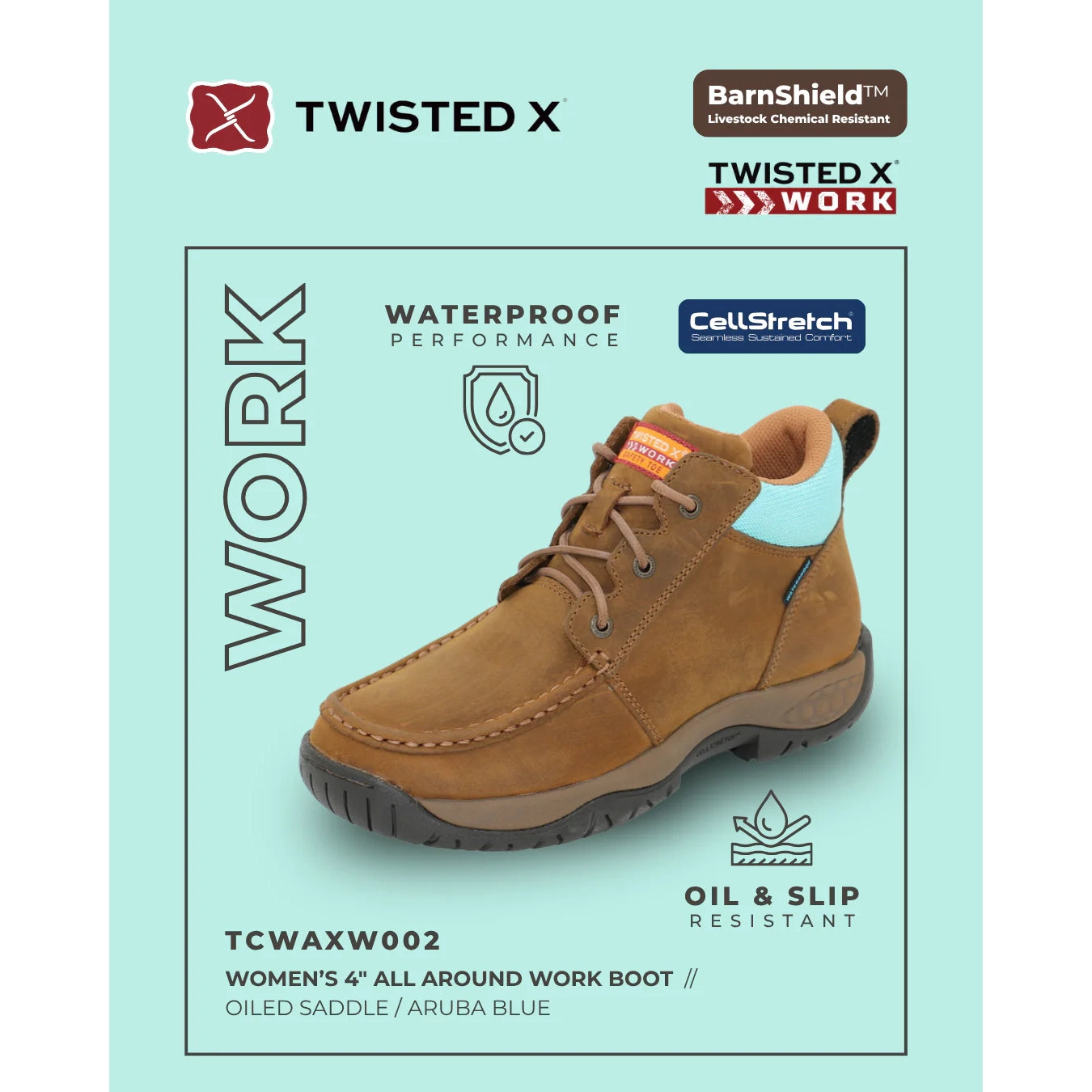 Twisted X Women’s 4” All Around Work Boot