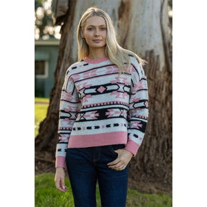 Wrangler - Women’s Gigi Knitted Pullover - Pink