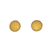 Load image into Gallery viewer, Burnt Yellow Button Earrings
