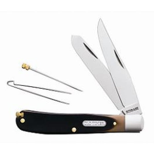 Schrade Bearhead Trapper – 2 Blade with Pick & Tweezer