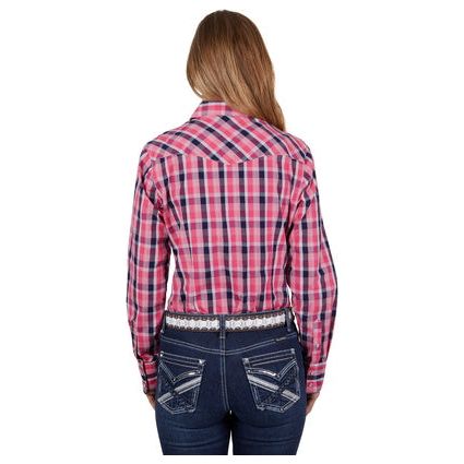 Pure Western - Women’s Lulu Check Western Long Sleeve Shirt