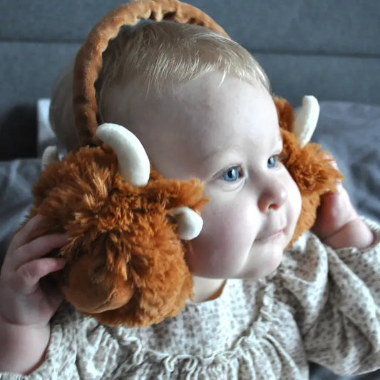 Highland Cow Earmuffs – Adjustable – For All Ages