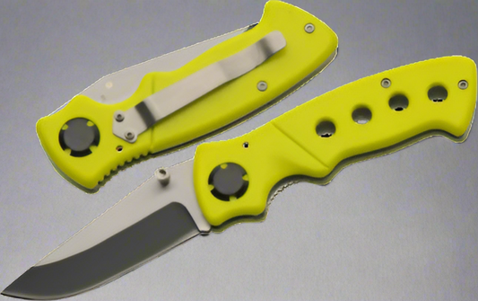 Yellow Folder Knife – 108mm Closed