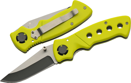 Rite Edge Pocket Knife – Yellow Aluminum Handle