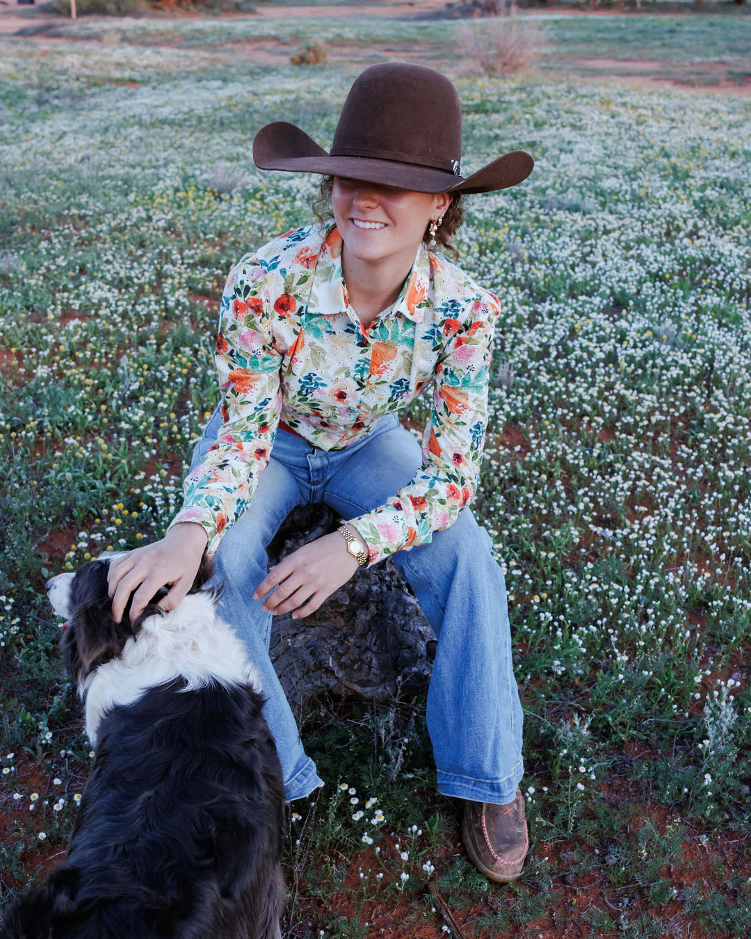 BLACK COLT – Maggie Dress - Floral Lace