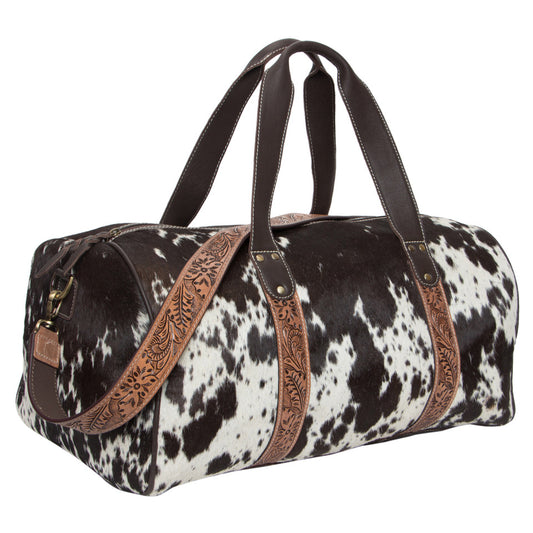 Tooling Leather Cowhide Travel Bag – Rugged Elegance for the Modern Nomad