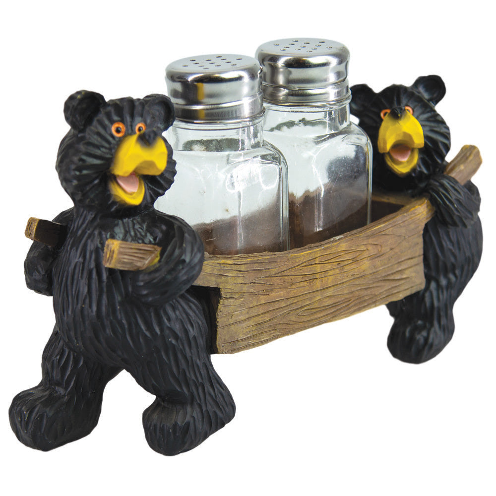 Salt & Pepper Set - Black Bear