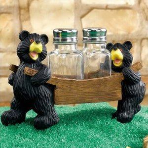 Salt & Pepper Set - Black Bear