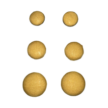 Load image into Gallery viewer, Burnt Yellow Button Earrings
