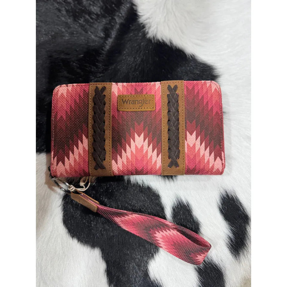Wrangler Southwestern Nevada Wallet – Pink
