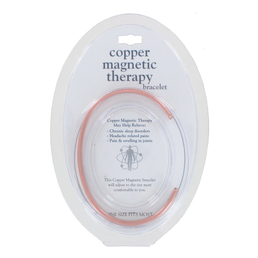 Thick Plain Copper Magnetic Therapy Bangle – Adjustable Cuff Bracelet