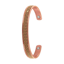 Load image into Gallery viewer, Two Tone - Copper Bangle
