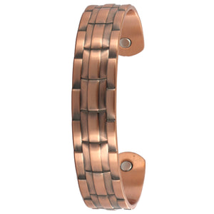 Ribbed Band - Copper Bangle
