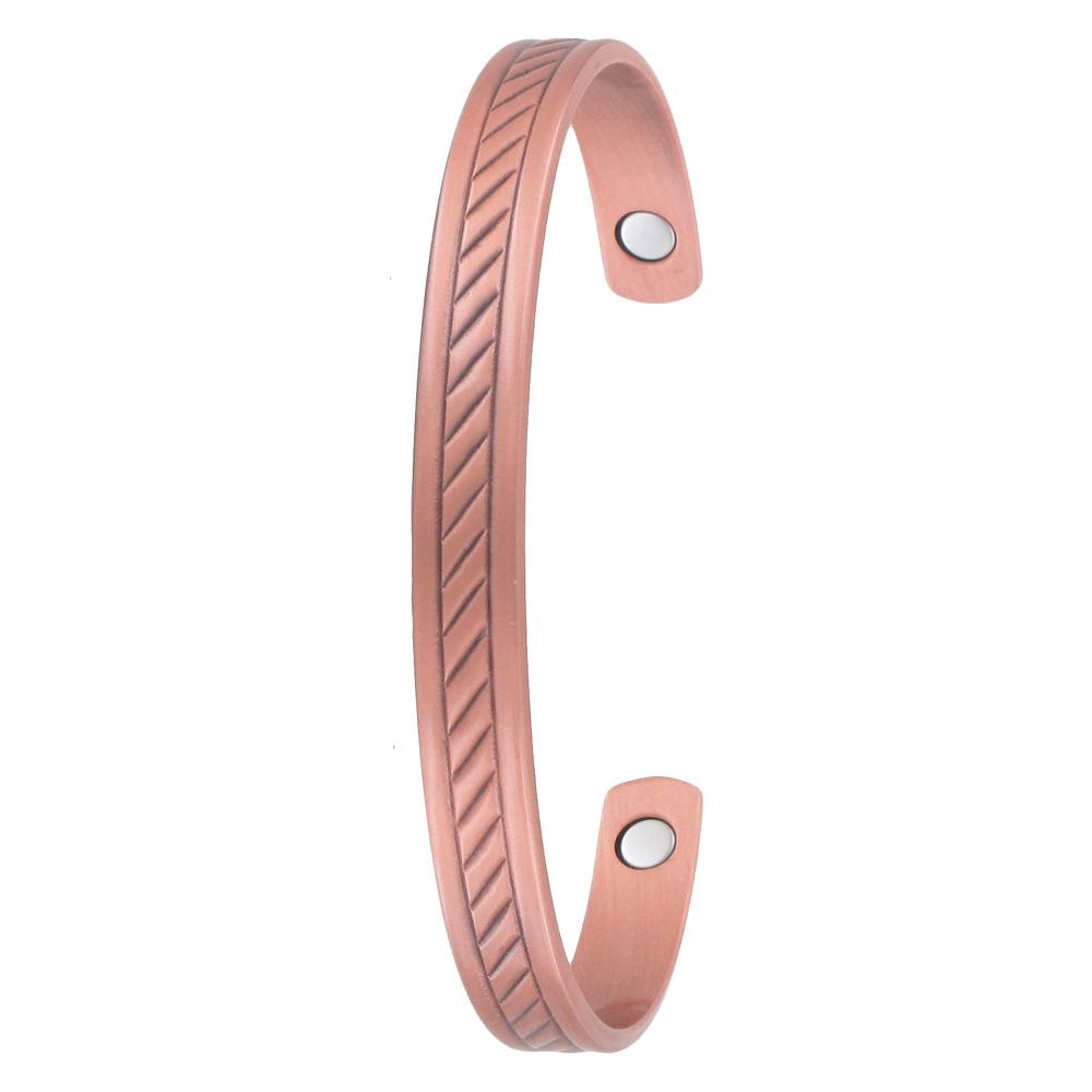 Pressed Patt - Copper Bangle