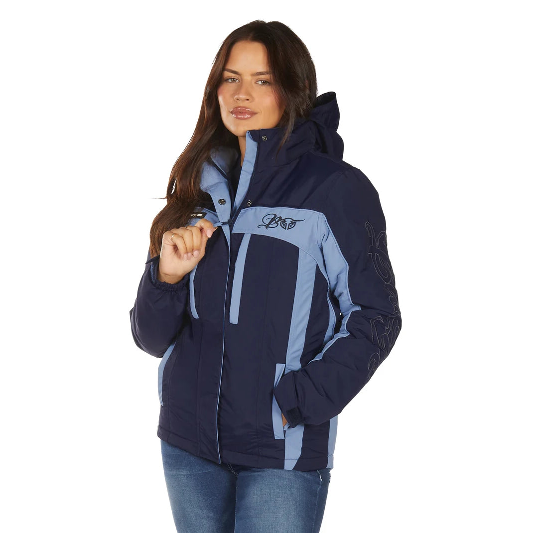 Bullzye Women’s Carla Jacket – Light Blue/Navy