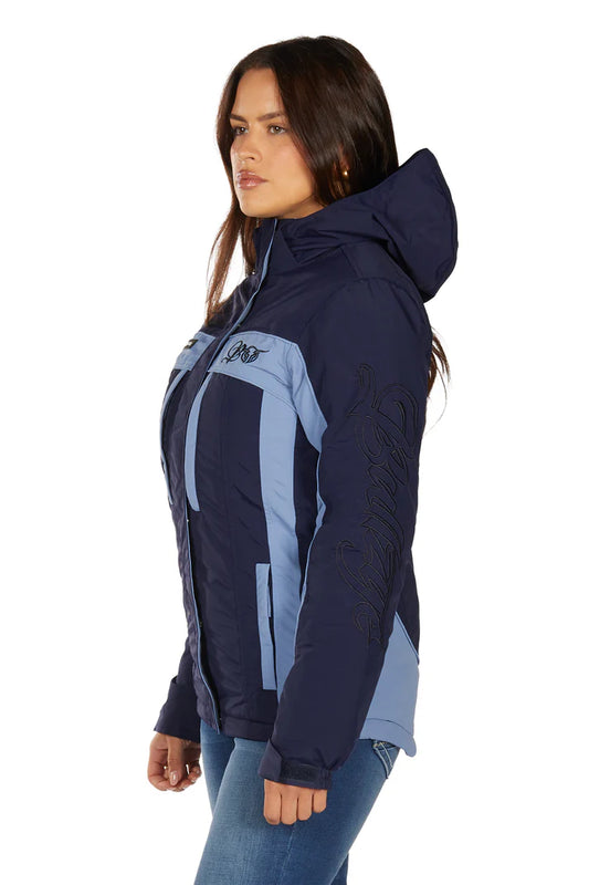 Bullzye Women’s Carla Jacket – Light Blue/Navy