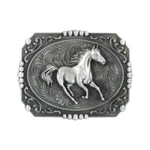 Filigree Horse Belt Buckle