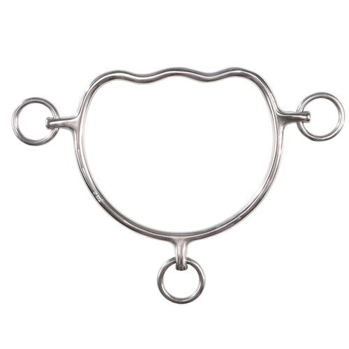 Anti-Rear Bit with Wave Mouth – Stainless Steel